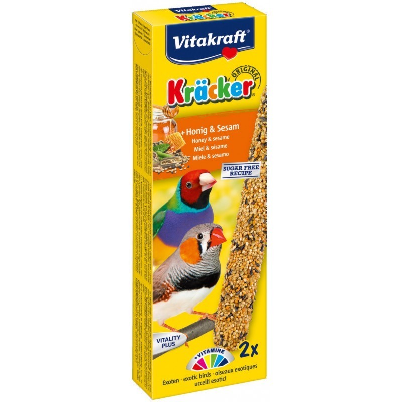 Kräcker Miel & Sésame pour Exotiques - Vitakraft VITAKRAFT VITOBEL 4008239212573 Oiseaux Exotiques