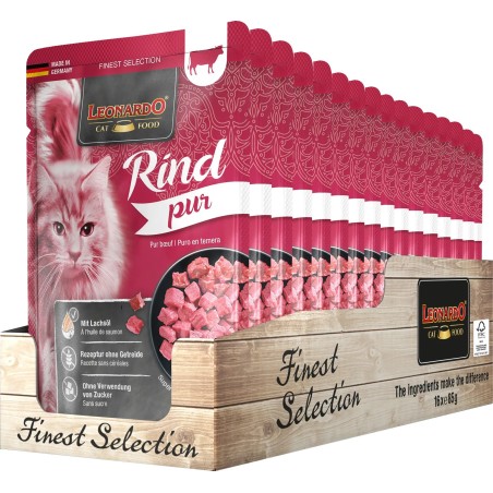 Terrine pour Chat Leonardo Pur Boeuf LEONARDO  Terrines Leonardo