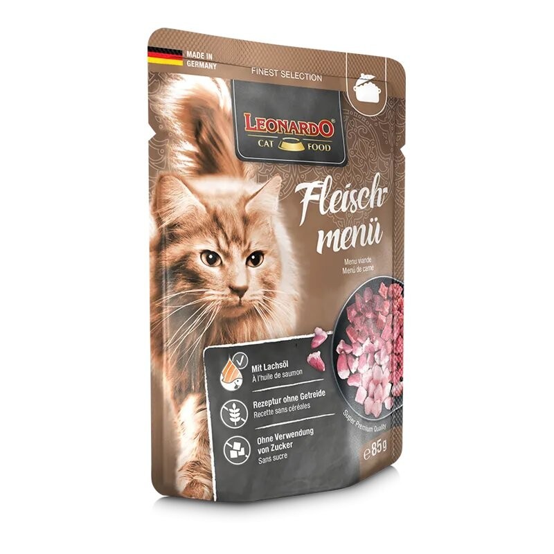 Terrine pour Chat Leonardo Menu viande LEONARDO  Terrines Leonardo