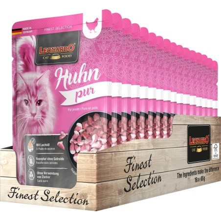 Terrine pour Chat Leonardo Pur Poulet LEONARDO  Terrines Leonardo