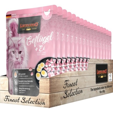 Terrine pour Chat Leonardo Volaille & Oeuf LEONARDO  Terrines Leonardo