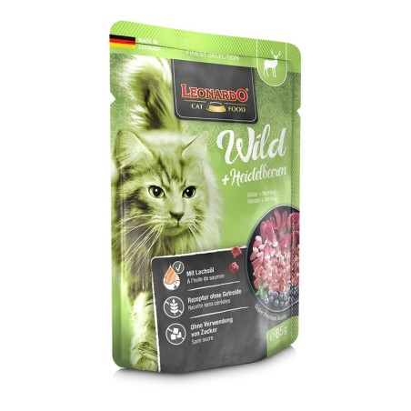 Terrine pour Chat Leonardo Gibier & Myrtilles LEONARDO  Terrines Leonardo
