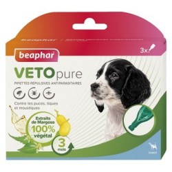 Pipettes répulsives antiparasitaires chiot VetoPure - Beaphar BEAPHAR 8711231156115 Pipettes