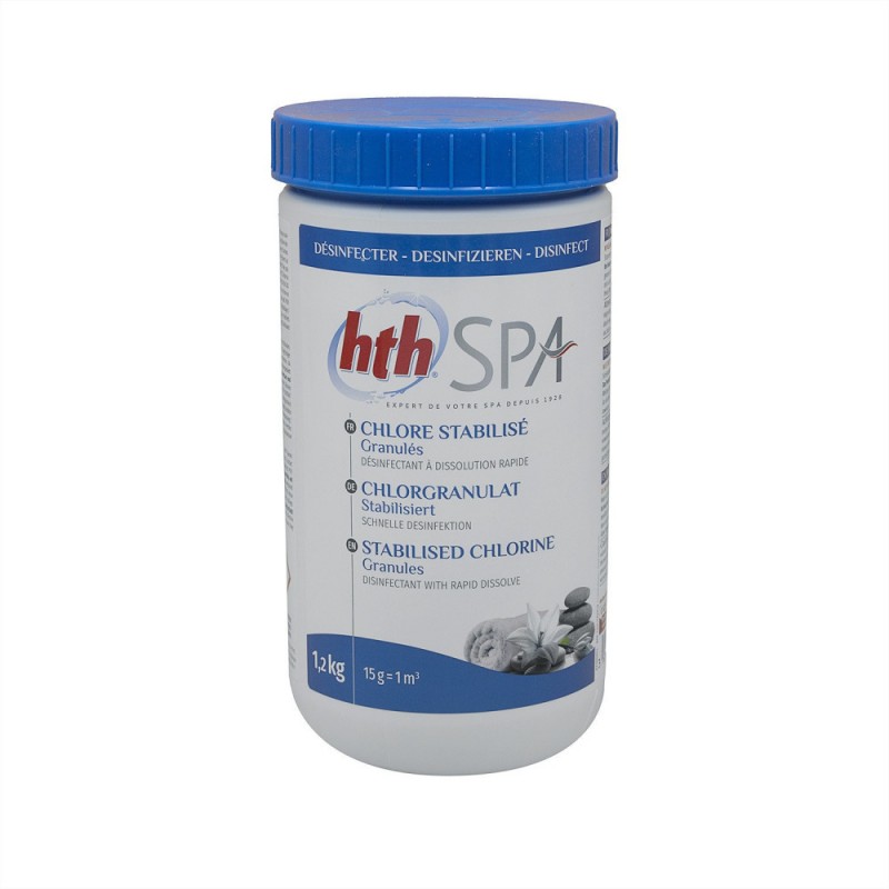 hth® SPA Chlore Stabilisé, Granulés – 1,2 kg HTH 3521686010048 Piscine & Spa