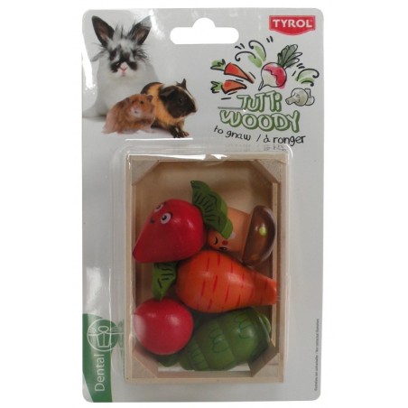 Jouets en bois à ronger pour petits rongeurs - Tyrol  - Animaux Market