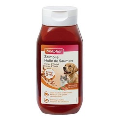 Huile de Saumon Beaphar : Animaux-Market : complément alimentaire chat
