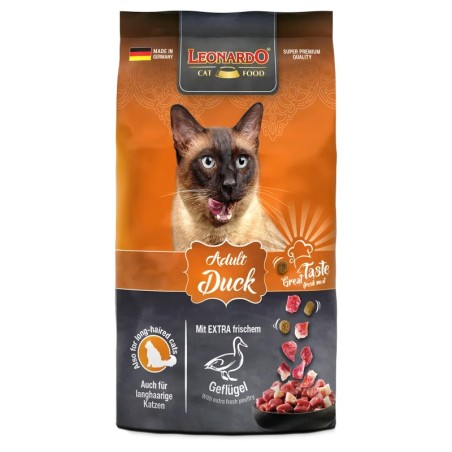 Croquettes Leonardo Adult Duck : Boutique pour Chat Animaux-Market