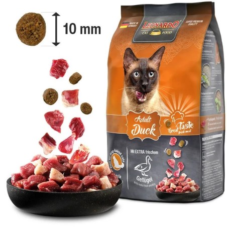 Croquettes Leonardo Adult Duck : Boutique pour Chat Animaux-Market