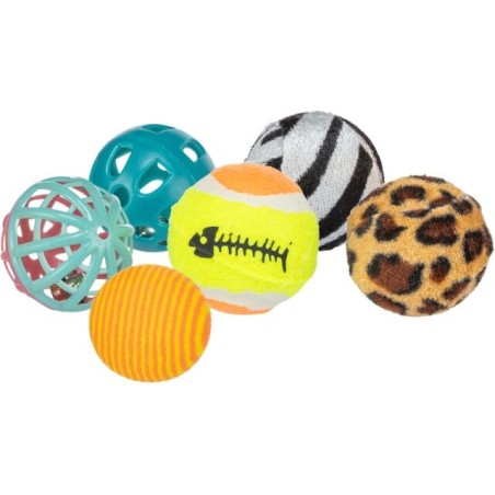 set-de-balles-en plastique et-tissus-trixie -  Animaux-Market