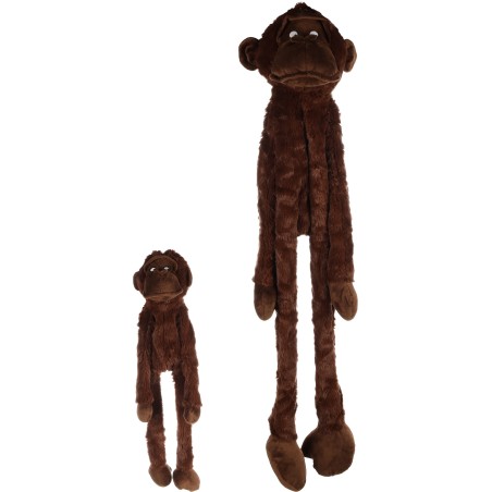 Jouet Singe Madina marron 57cm pour chien - Flamingo