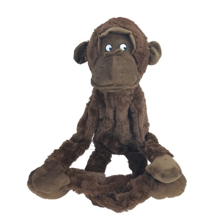 Jouet Singe Madina marron 57cm pour chien - Flamingo