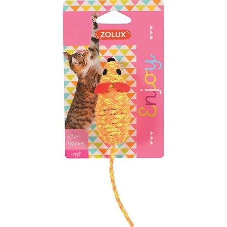 Souris en élastiques colorée pour chat/chaton - Zolux