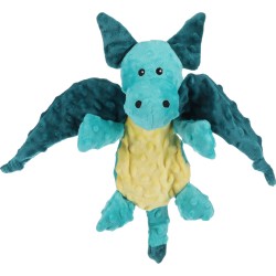 Peluche Dragon"Werner" turquoise 40 cm pour chien - Flamingo