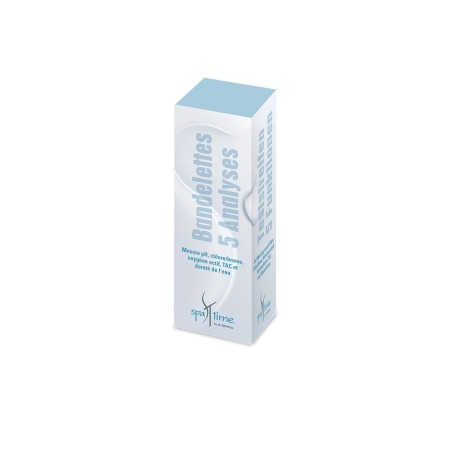 Bandelettes test pour mesurer pH, chlore/brome, oxygène actif, alcalin