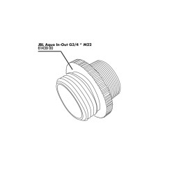 JBL Aqua In-Out Adaptateur métallique G3/4 M28/M22 JBL 4014162614391 JBL