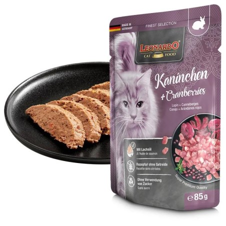 Terrine pour Chat – « Lapin + Canneberges » – Leonardo