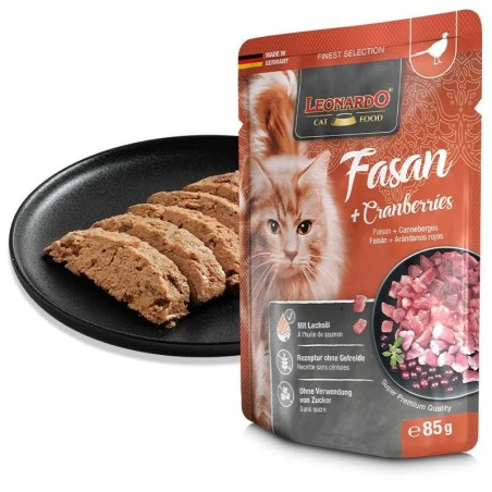 Terrine pour Chat – « Faisan + Canneberges » – Leonardo