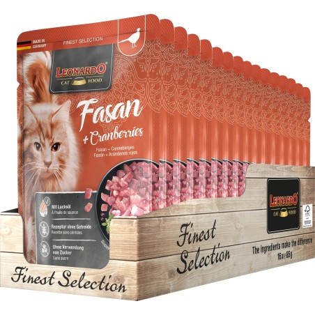 Terrine pour Chat – « Faisan + Canneberges » – Leonardo
