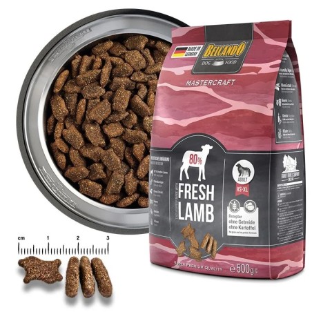 Croquettes Mastercraft Belcando Agneau frais : Animaux-Market