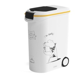 Container Croquettes 20 kg/54L argenté - Curver