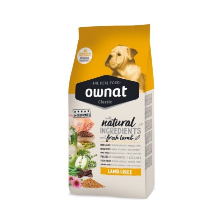 Croquettes Chien Ownat Classic Lamb & Rice