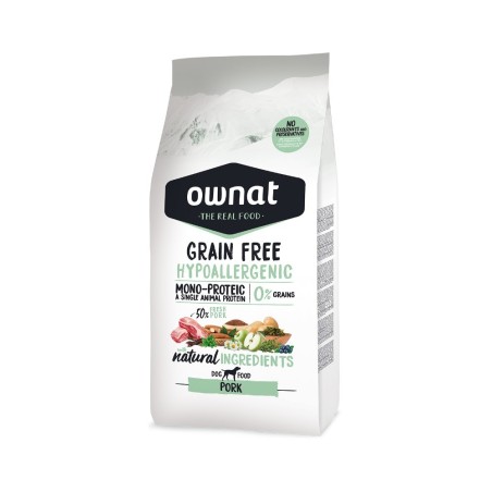 Croquettes Chien Ownat Grain Free Hypo Pork