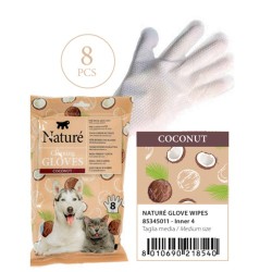 Gants/Lingettes nettoyantes "Naturé Gloves" senteur noix de coco - Fer