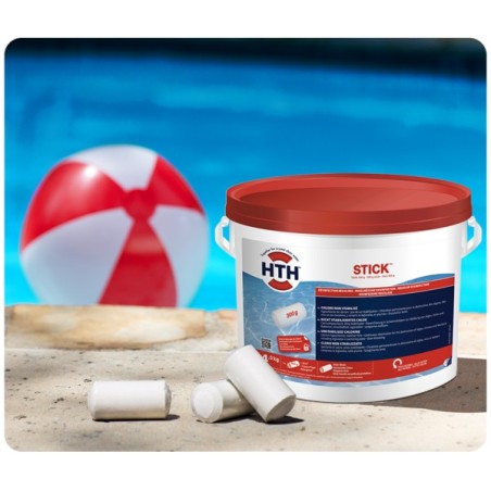 hth®  STICK™ - Chlore non stabilisé    Maintient le taux de chlore