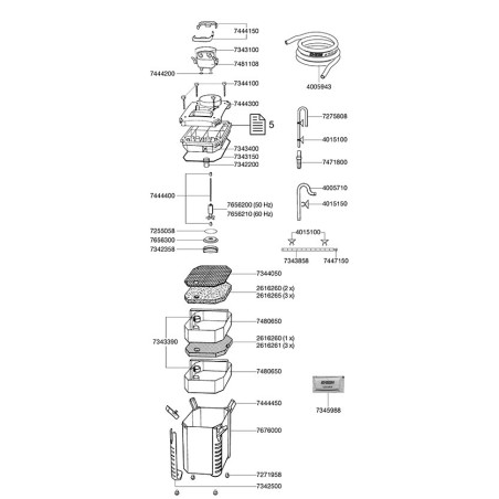 Fixations pour tuyaux professionnel (7444150) – Eheim