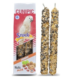Friandises croustillantes aux fruits tropicaux pour perroquets.