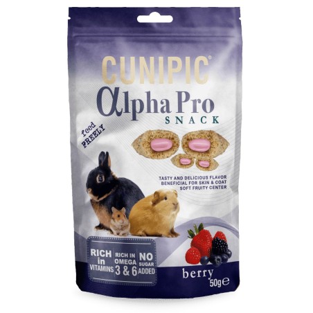 Snack aux BAIES Alpha Pro - Cunipic Délicieux Snacks croustillants aux