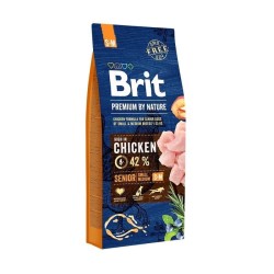 Croquettes Chien Brit Premium By Nature – senior S-M   Aliment complet
