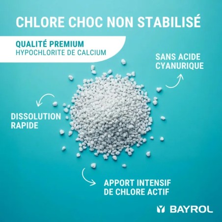 Traitement de l'eau - Chlore non stabilisé Bayrol Chloryte