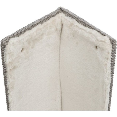 Griffoir en sisal et peluche (polyester), idéal pour les grands chats.