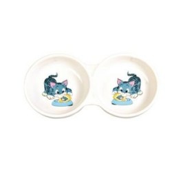 Trixie double gamelle pour chats TRIXIE 4011905040141 Gamelles, distributeurs