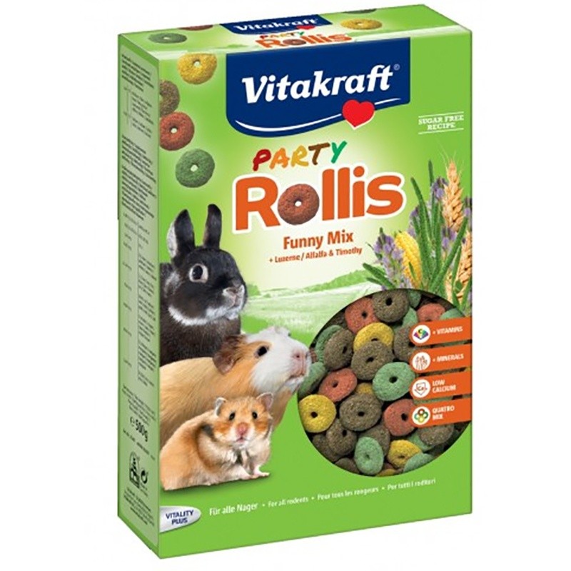 Rollis Party Friandise Pour Rongeurs Vitakraft : friandise lapin