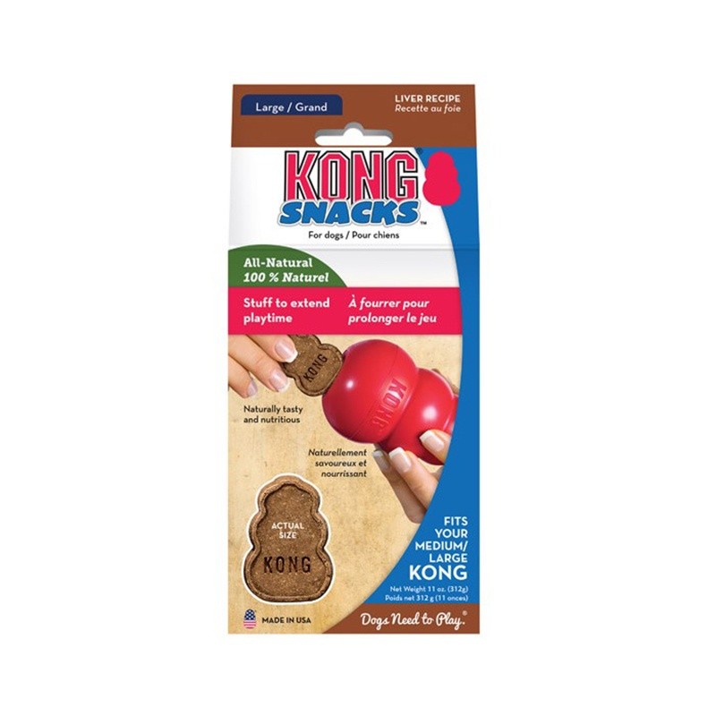 Garniture pour jouet Kong Snacks au foie - Small  0035585011141 Jouets Kong