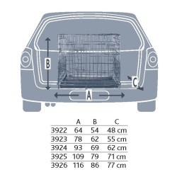 Cage métallique Trixie Friends On Tour TRIXIE  Cage de transport