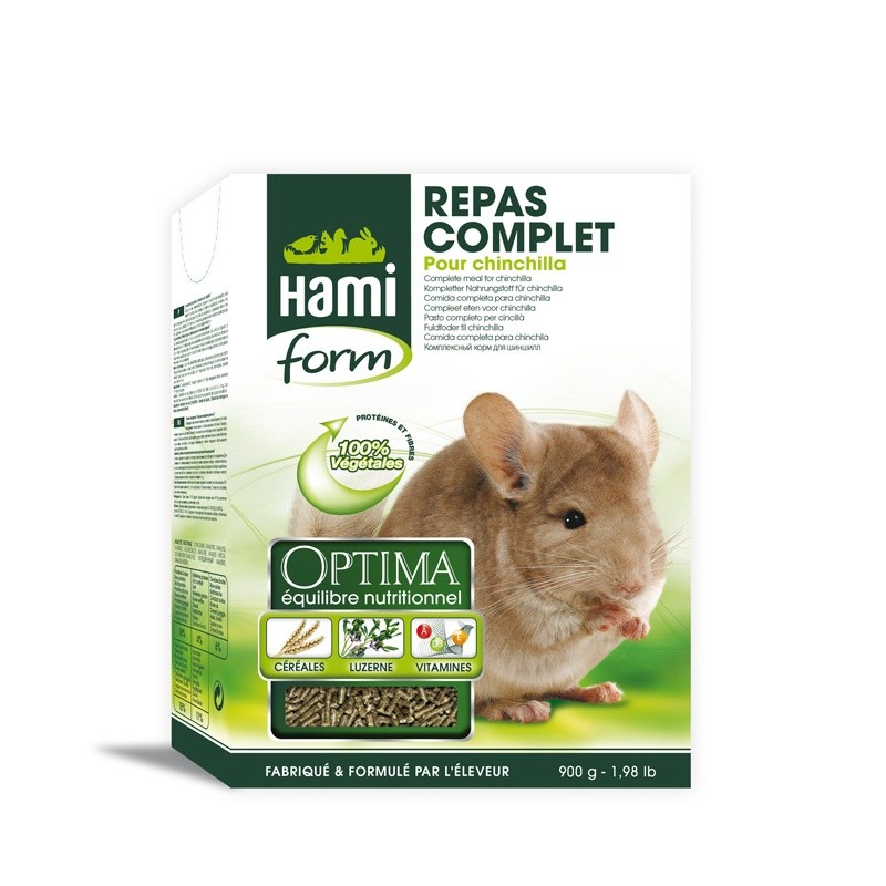 Repas complet pour Chinchilla 900g Hami Form