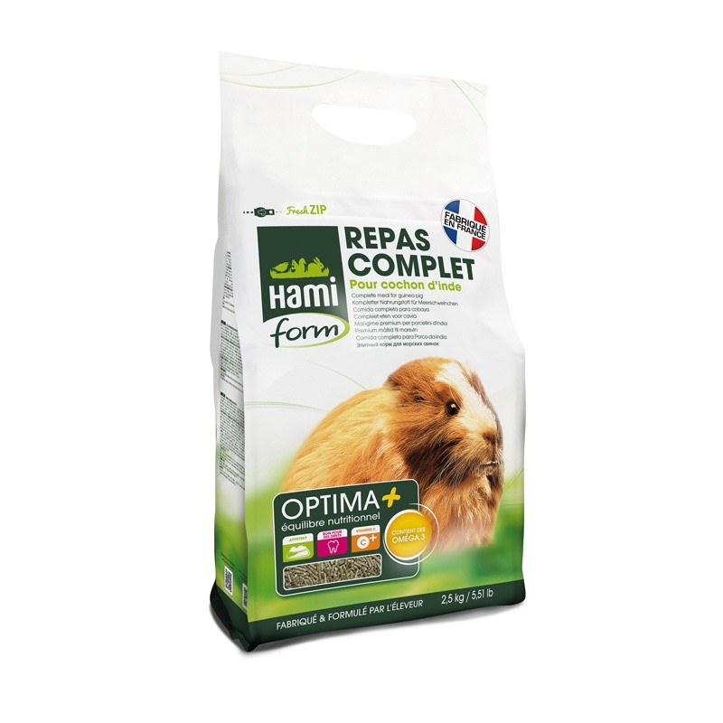 Repas Premium Cochon d'Inde 2,5 kg Hami Form : Animaux Market