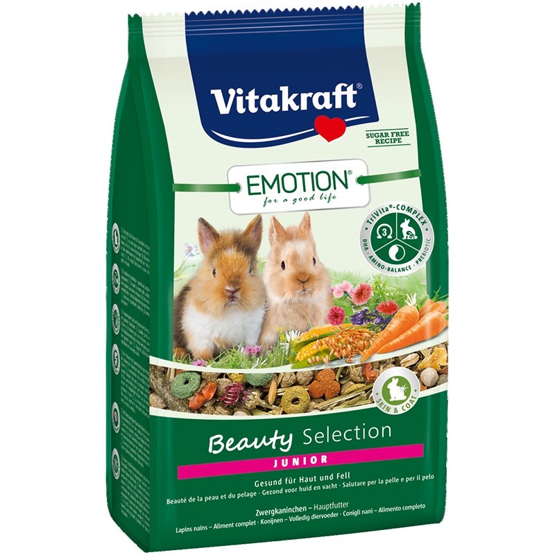 Vitakraft Emotion Beauty Lapin Nain Junior 600 g : Animaux-Market