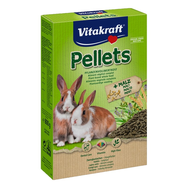 Pellets pour Lapins nains Vitakraft 800 g VITAKRAFT VITOBEL 4008239249593 Alimentation