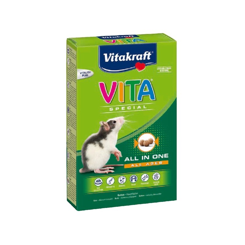 Vitakraft Vita Spécial Rats 600 g VITAKRAFT VITOBEL 4008239252333 Alimentation Vitakraft Vita Spécial Rats 600 g VITAKRAFT VITOBEL 4008239252333 Alimentation