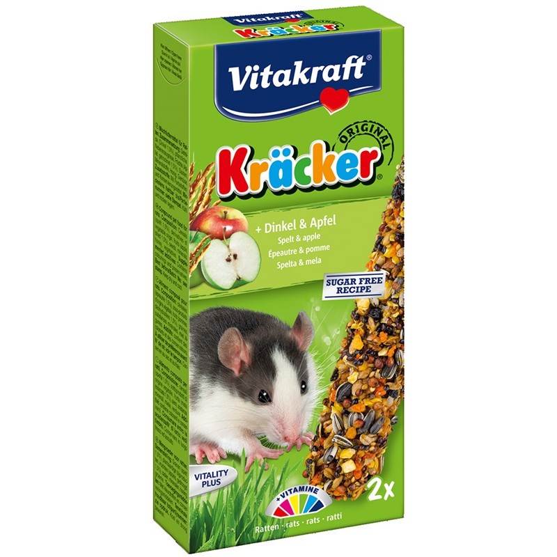 Kräcker Rat épeautre & pomme Vitakraft VITAKRAFT VITOBEL 4008239251404 Friandise & Complément