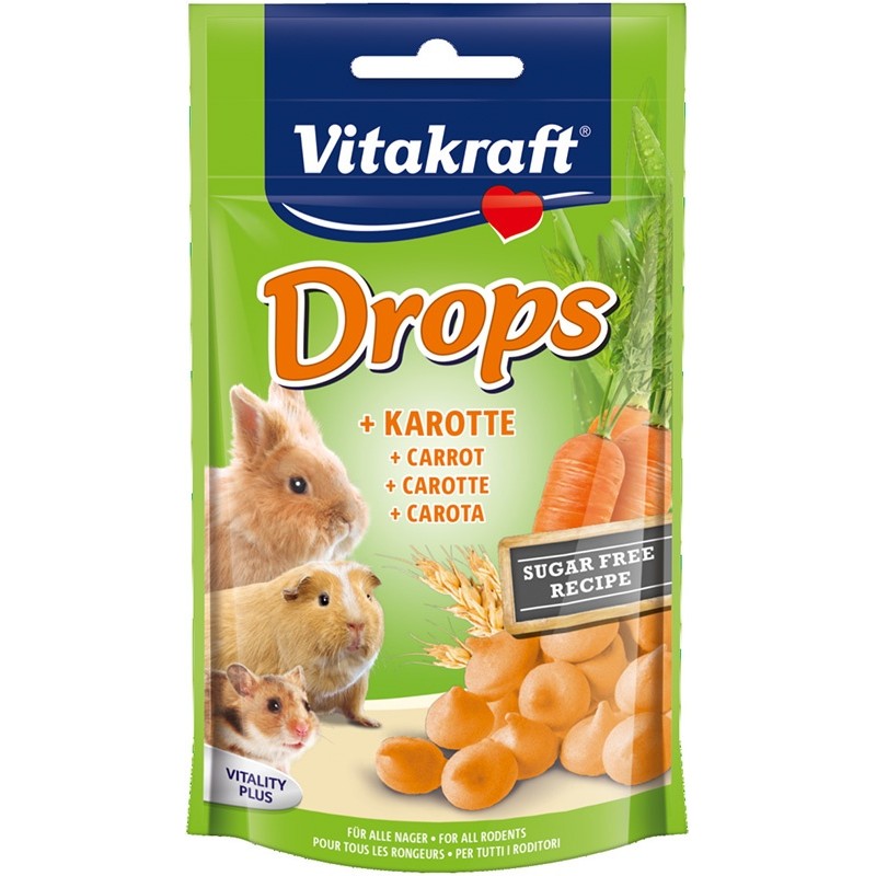 Vitakraft Drops goût Carotte VITAKRAFT VITOBEL 4008239257888 Rongeurs