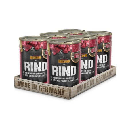 Boite Belcando Boeuf avec pommes de terre BELCANDO  Paté pour chien