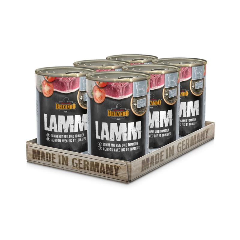 Belcando Agneau avec riz, tomates BELCANDO 4002633512116-lot12 Paté pour chien Belcando Agneau avec riz, tomates BELCANDO 4002633512116-lot12 Paté pour chien