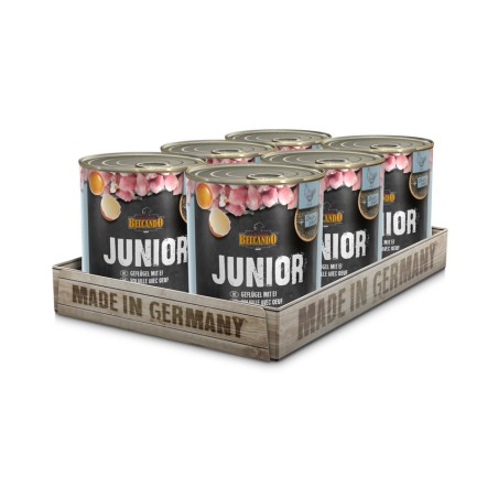 Boite Belcando Junior, Volaille & oeuf BELCANDO  Paté pour chien