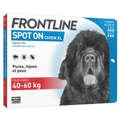 Spot On Chien Frontline 40-60 kg FRONTLINE  Pipettes