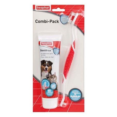 Combi-Pack : Brosse à dents & dentifrice Beaphar BEAPHAR 8711231155040 Hygiène bucco-dentaire